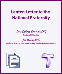 Lent Letter to National Fraternity 2025