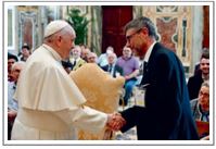 Pope Francis receiving in audience OFS from General Chapter
