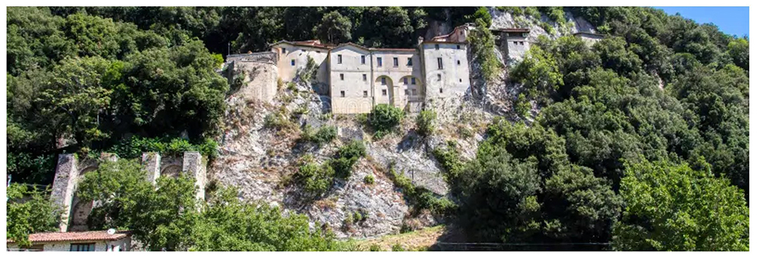 The Sanctuary at Greccio - full mountain view