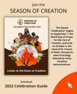 This graphic invites viewers to download the 2022 Season of Creation Guide