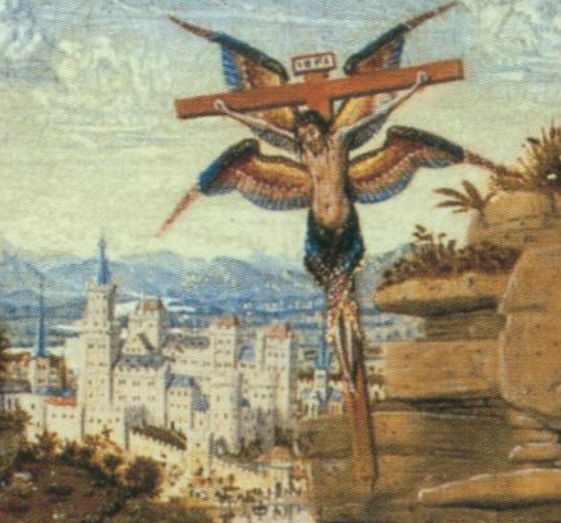 The Seraph-Christ seen by St. Francis when he received the stigmata.