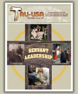 Image of TAU-USA magazine cover. The theme for this issue is Servant Leadership.
