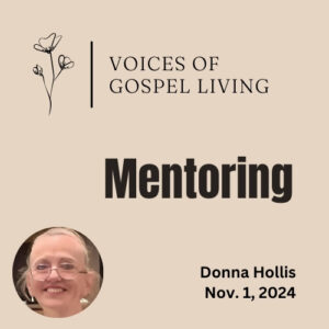 Voices of Gospel Living article for Nov. 2024. The article is titled "Mentoring'